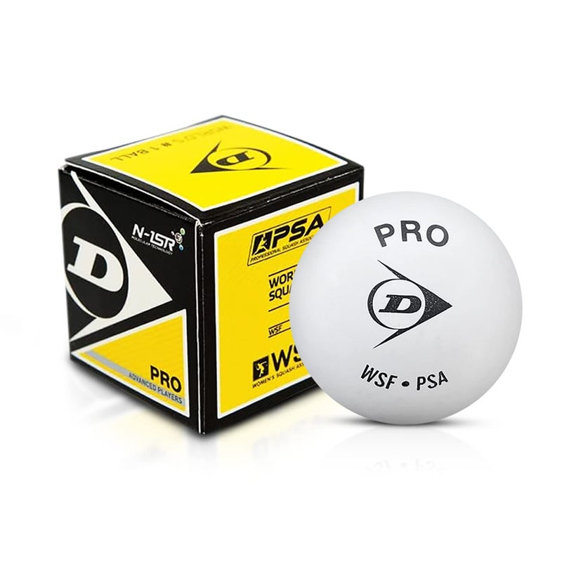 Dunlop Sports Dunlop White Pro Squash Ball - 3 Balls - Image 5